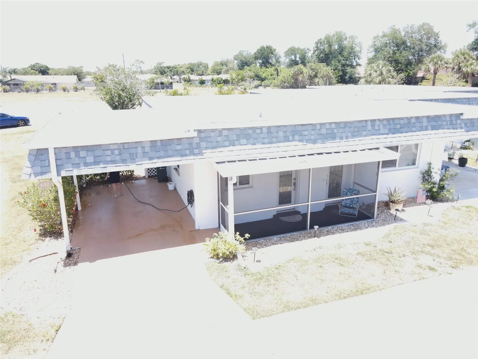Aerial view on a very bright day!
