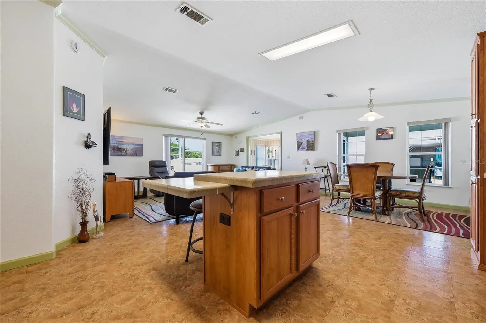 Nice kitchen island with storage
