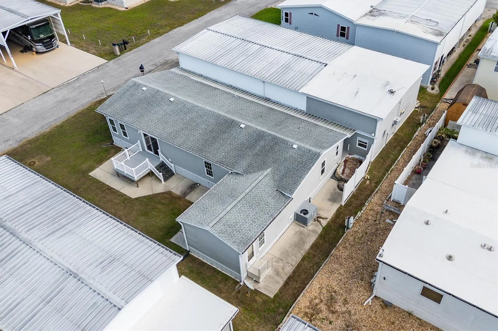 Another view of rear of the property with nice space between neighbors