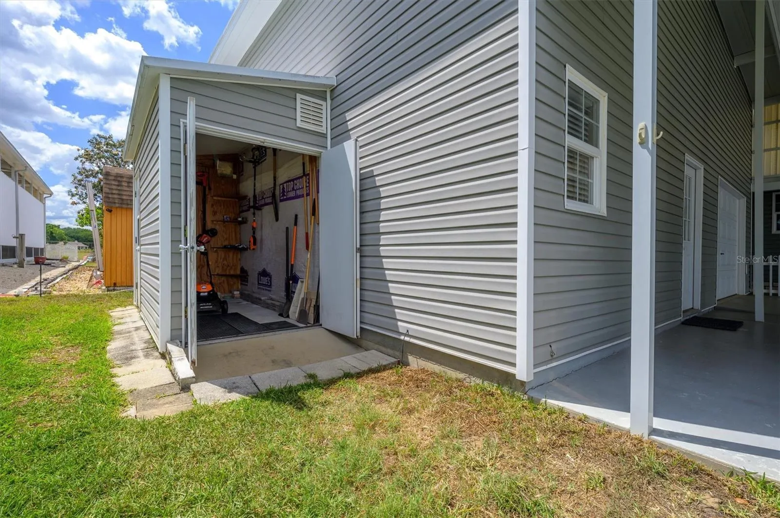 Tool sheet.  Mower and tools can remain.