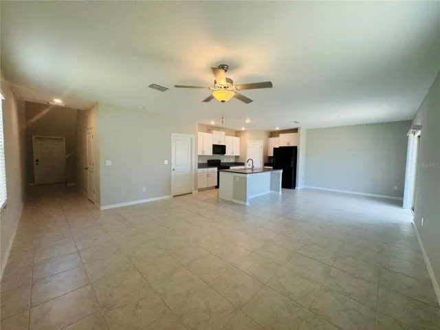 Open floor plan for entertaining