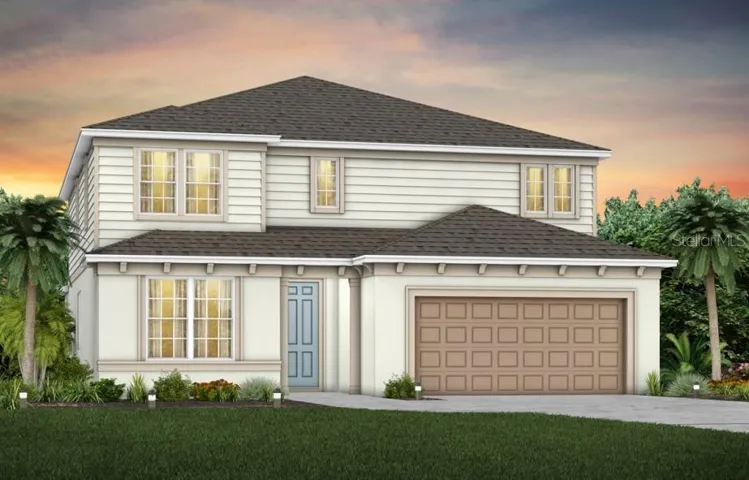 Exterior Design. Artistic rendering for this new construction home. Pictures are for illustrative purposes only. Elevations, colors and options may vary.