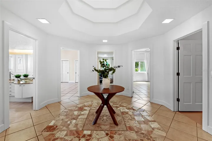 This is the East Wing of the 1st Floor. There are 4 downstairs bedrooms and 2 bathrooms on this side of the first floor!