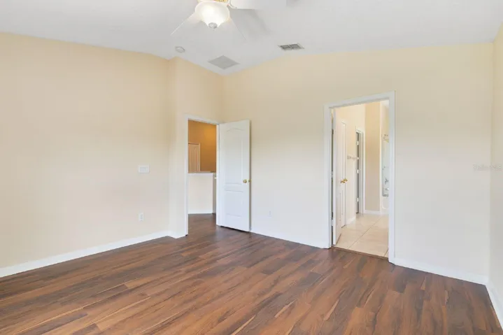 The Primary Suite serves as a comfortable retreat, complete with a walk-in closet and an EN SUITE BATH.