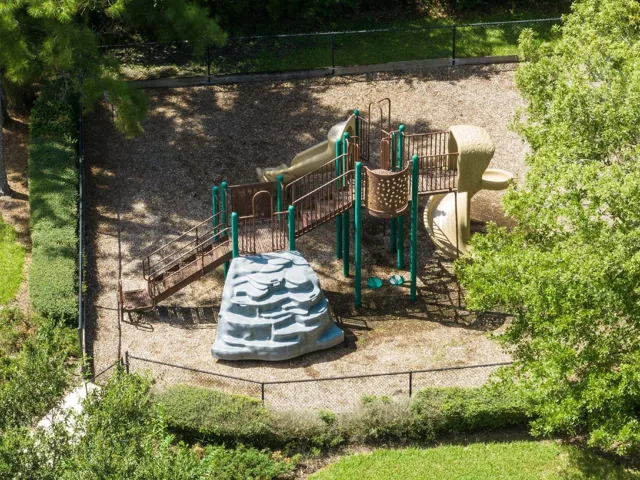 Aerial view of the playground