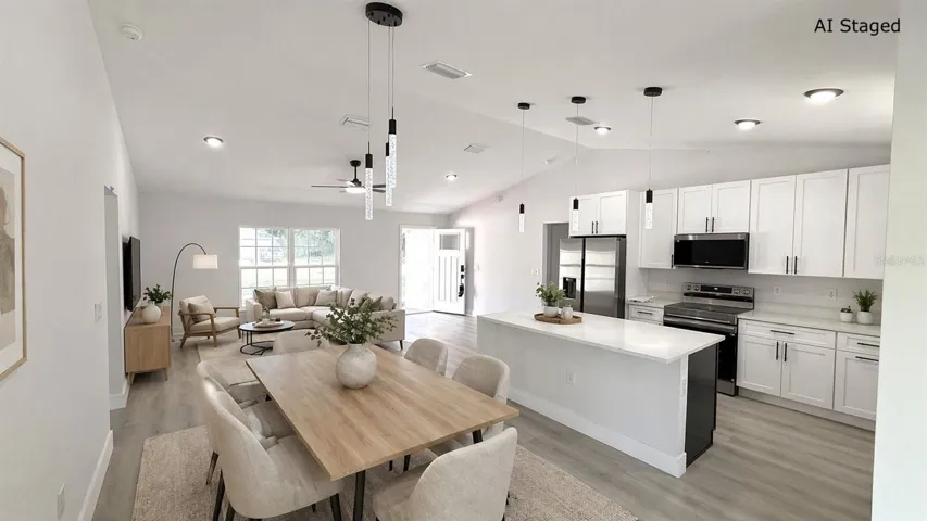Dinning area AI Staged