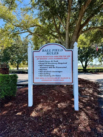 Ball Field Sign