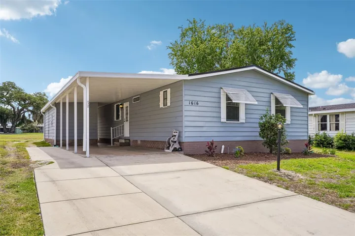 Front Exterior with Oversized Driveway