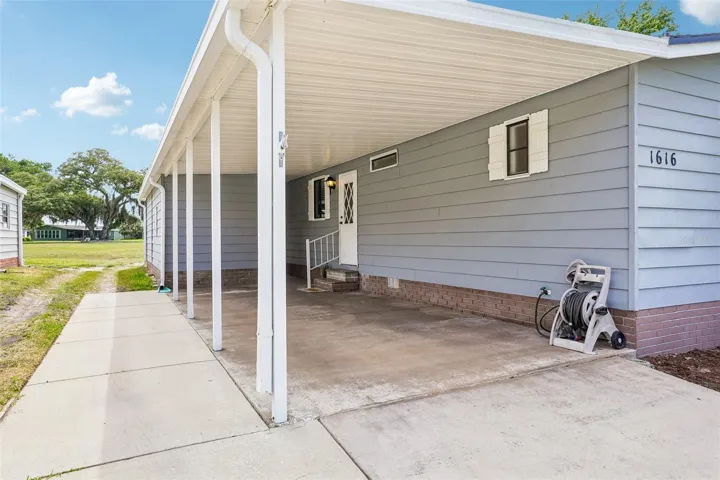 Carport and Golf Cart Driveway