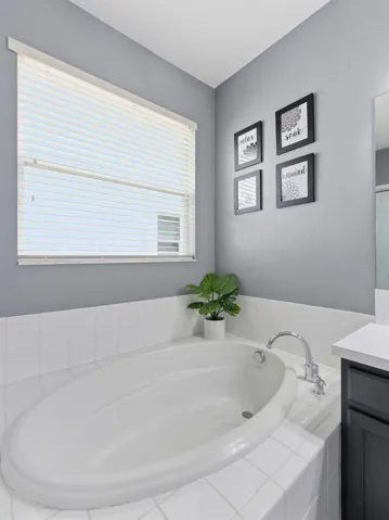 Large window brightens the room