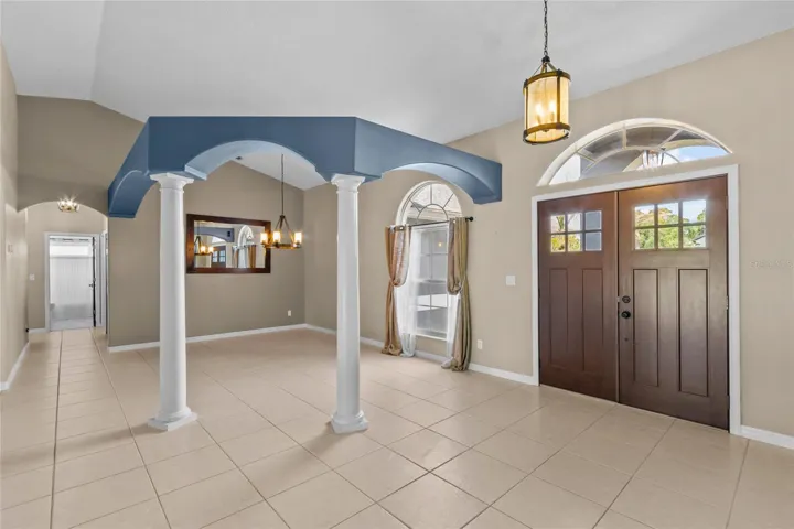 formal dining room at front of house