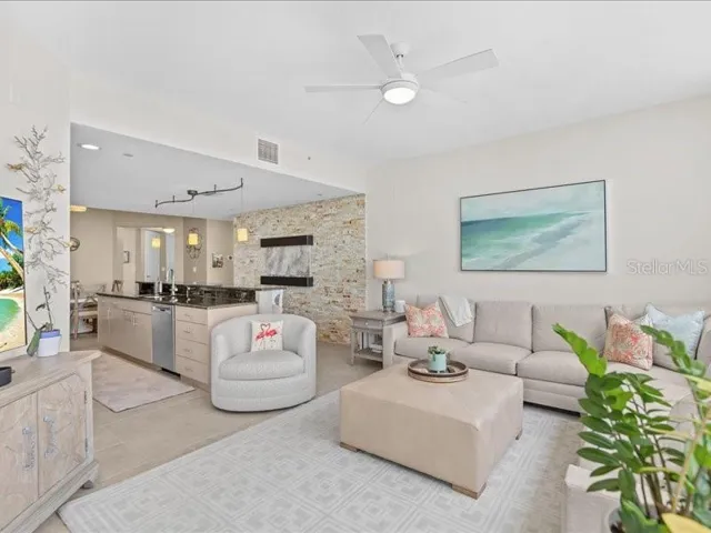 Living room to kitchen
