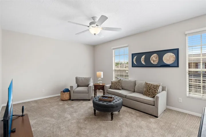 Upstairs, a SPACIOUS LOFT provides a versatile gathering space, perfect for a media room, game room, or additional lounge.