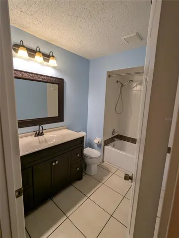Guest Bath Upstairs featuring tub/shower combo