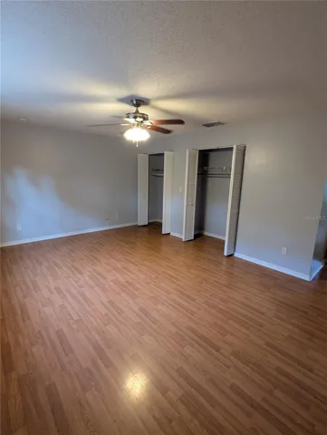 Owner's bedroom faces the front of the home.  Features Double Closets