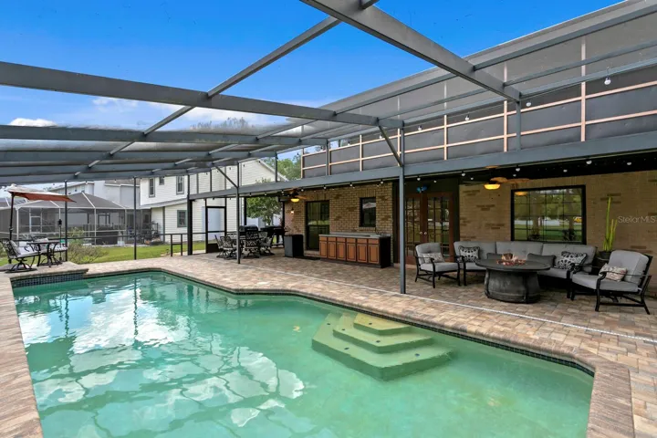 Huge private pool