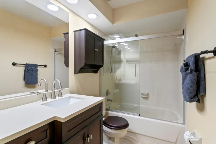 Updated 3rd full bath adjacent to 4th bedroom