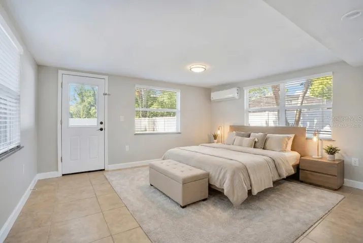 Virtually Staged Flex space as an additional bedroom.