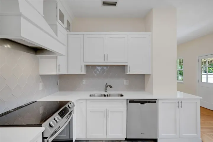 Stainless steel appliances.