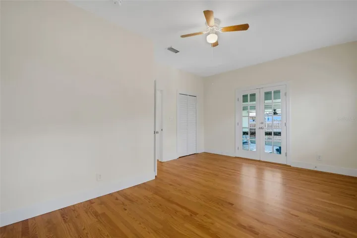 With French Doors leading to the lanai.