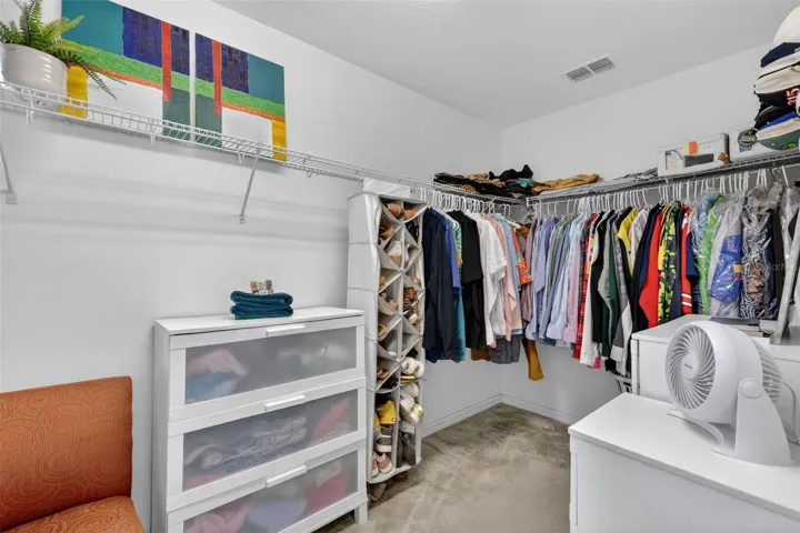 Primary walk-in closet
