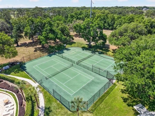 Tennis and basketball courts
