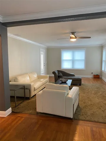 Living Room with Original Hardwood floors (primary)