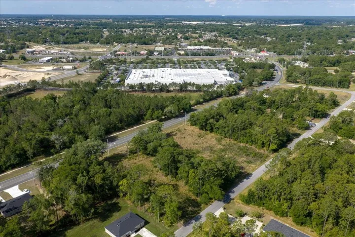 View of subject property and surrounding area facing southwest