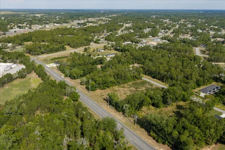 View of subject property and surrounding area facing northwest