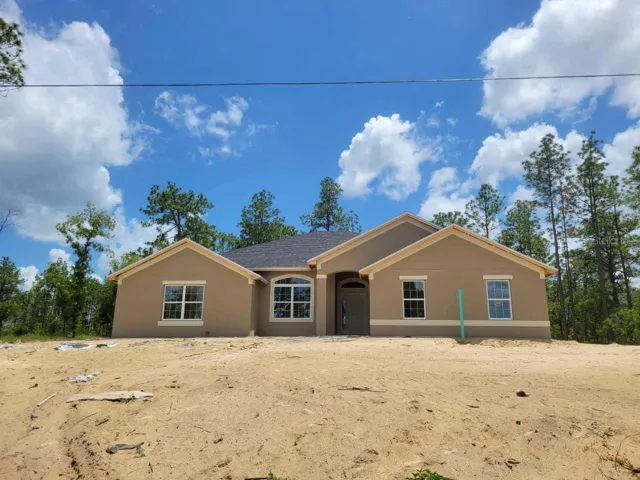 Actual home under construction.