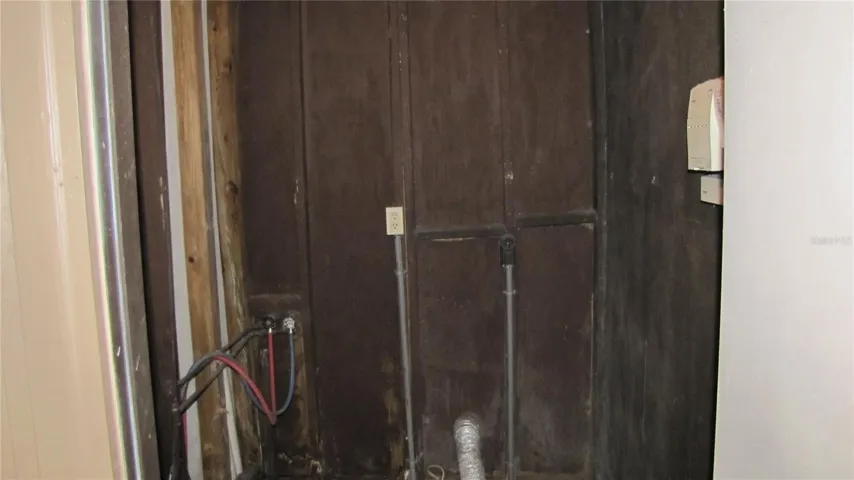 Washer Deyer Closet off Patio