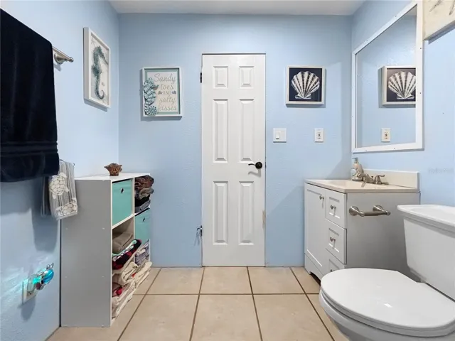 Bathroom is unfurnished now