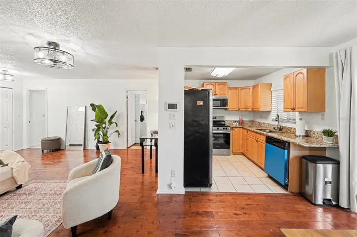 Kitchen and Living room