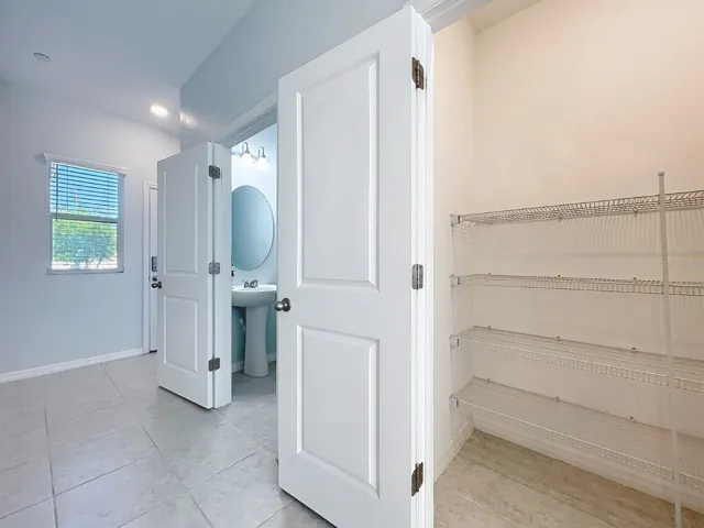 Powder Room - adjacent to Kitchen