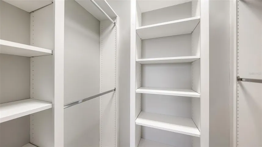 Bedroom number four walk-in closet.