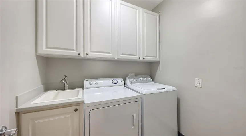 Large laundry room.