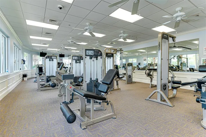 Fitness center.