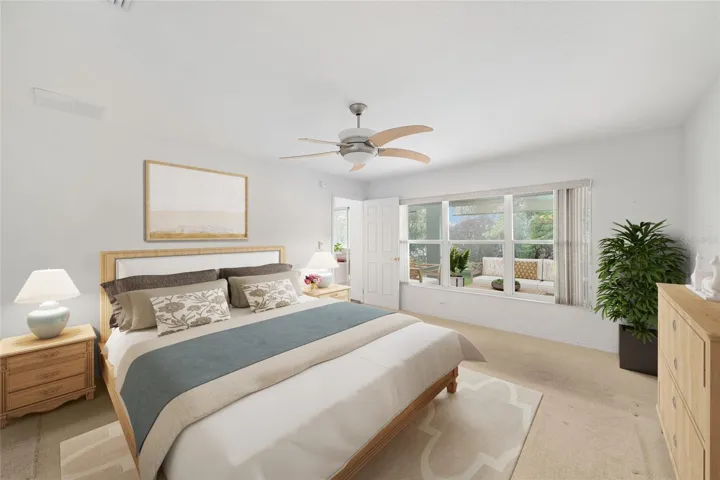 Primary Bedroom Vitually Staged