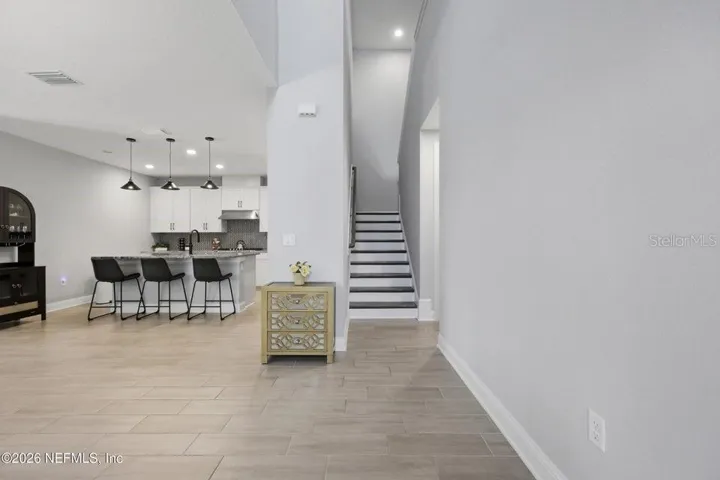 Staircase from front door