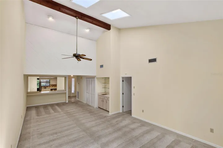Vaulted Ceiling gives a spacious feel