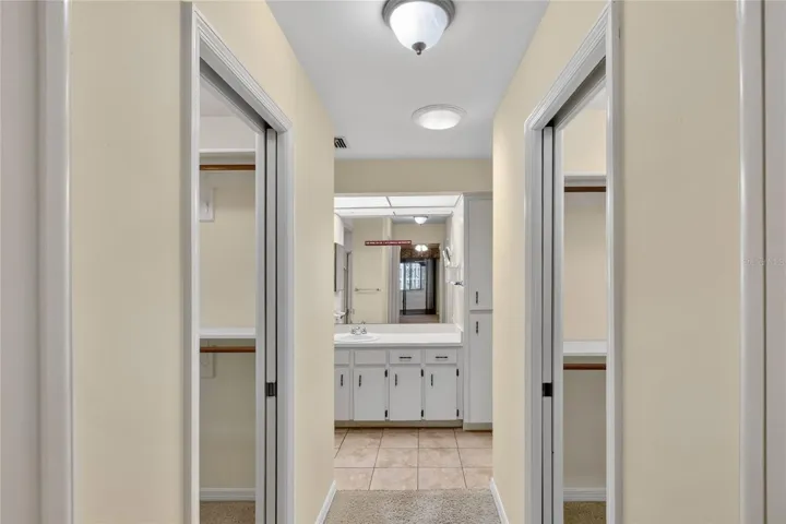 2 walk in closets in Primary Bath