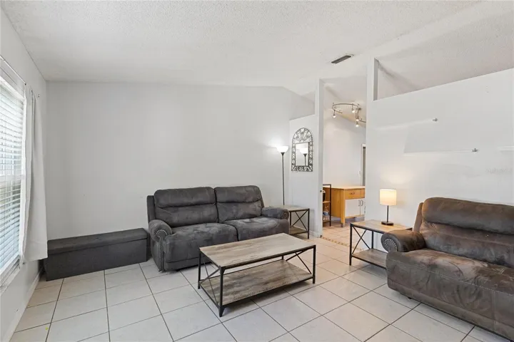 Tile floors throughout Living space
