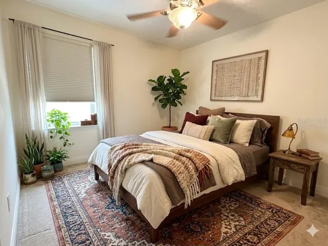 Virtually Staged Guest Bedroom