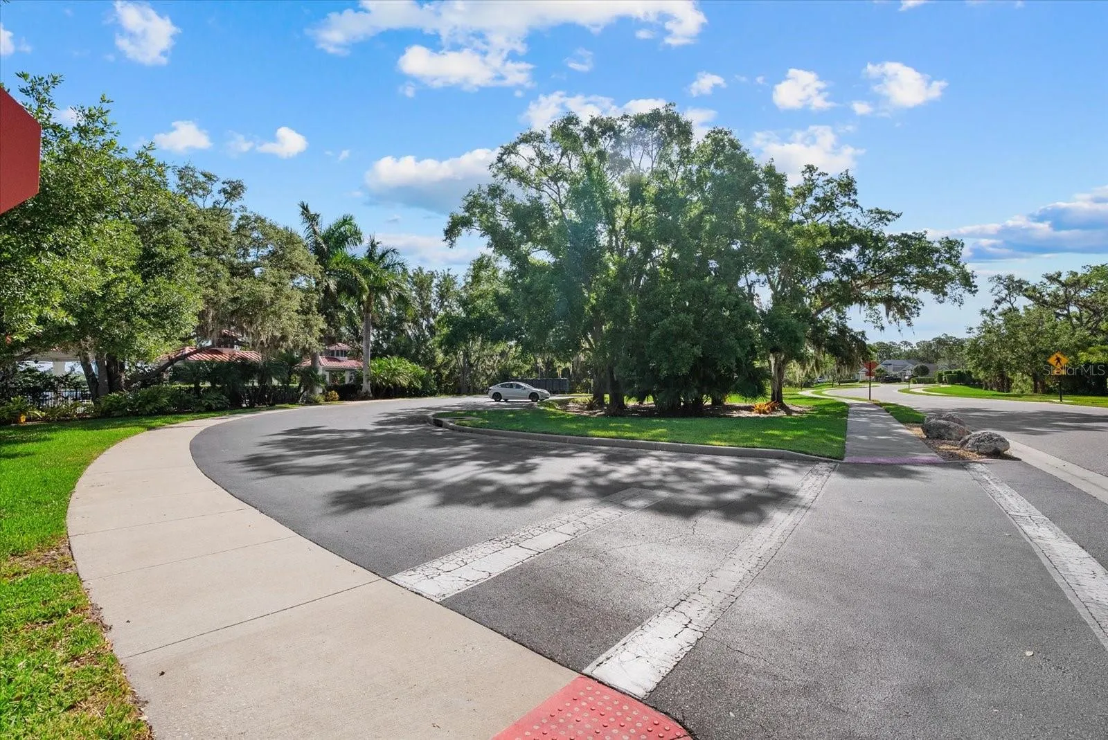 Mature landscaping