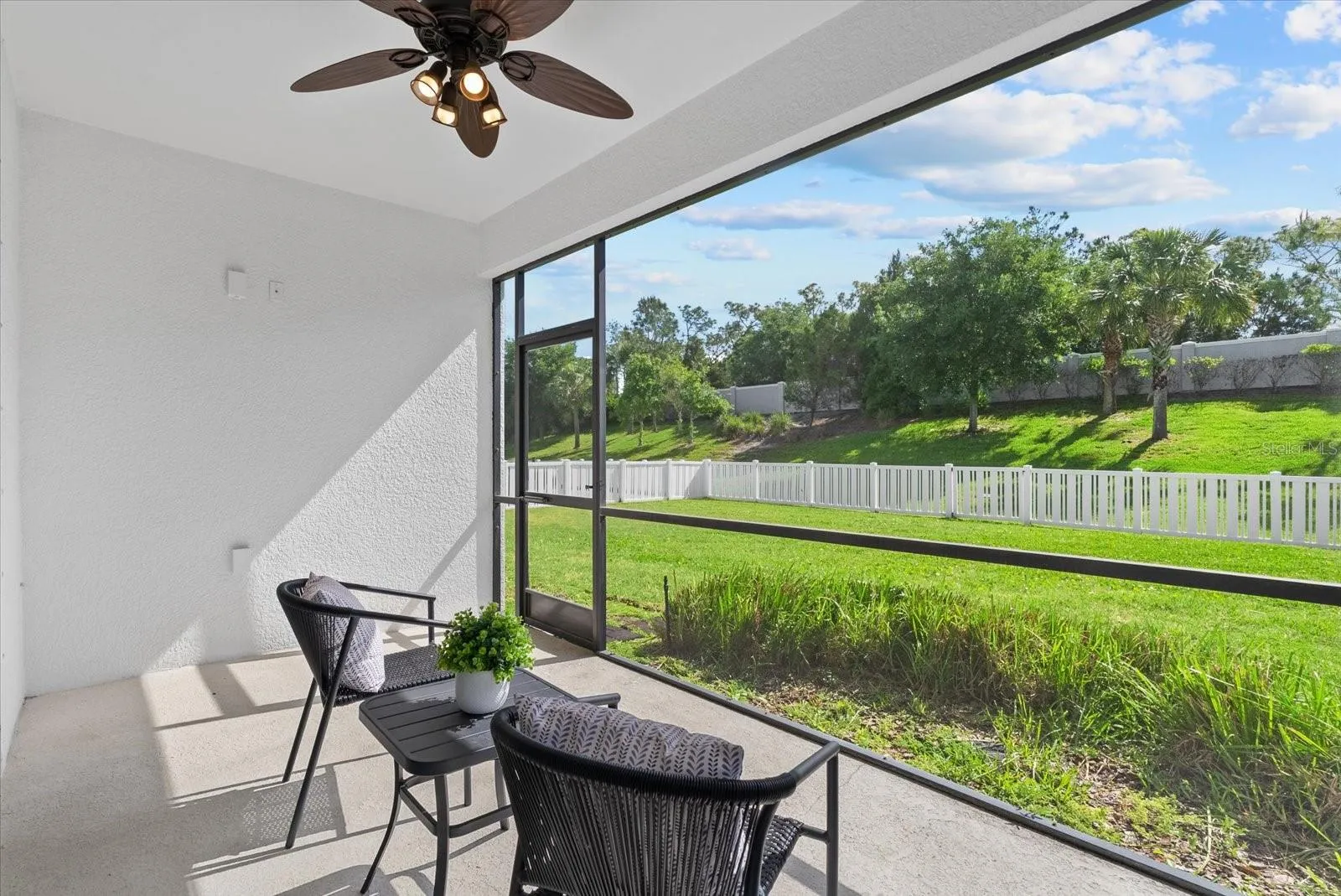 Screened lanai