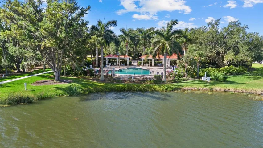 Water view from the pool