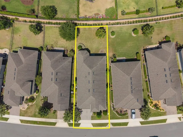 Drone view showing the approximate property boundaries