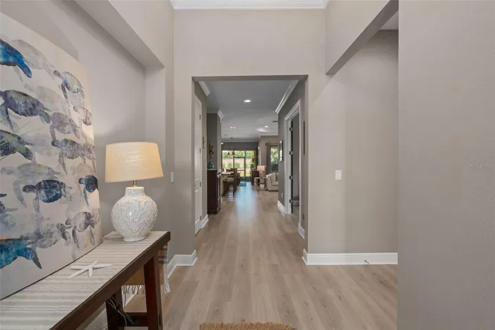Foyer Features High Ceilings and a See-Through Floor Plan