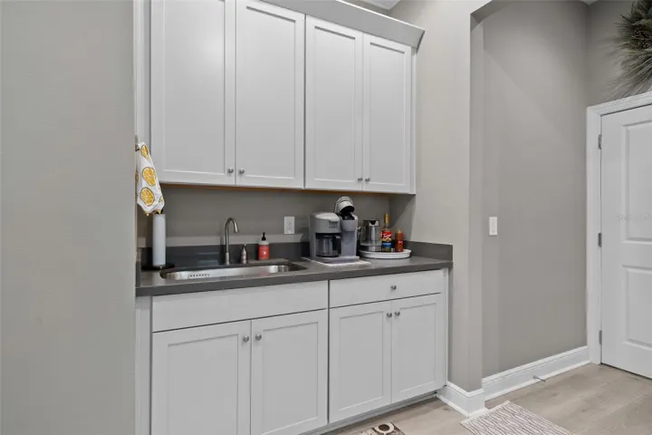 Butler's Pantry with a Full Size Stainless Prep Sink