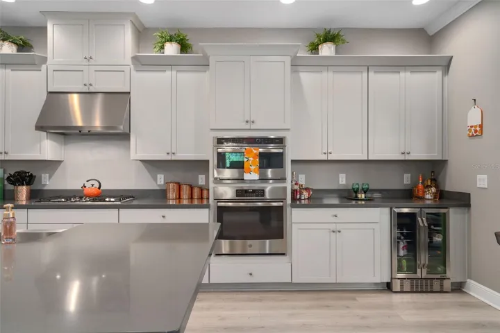 Gourmet Kitchen with Upgraded Cabinetry and Oversized Crown Molding